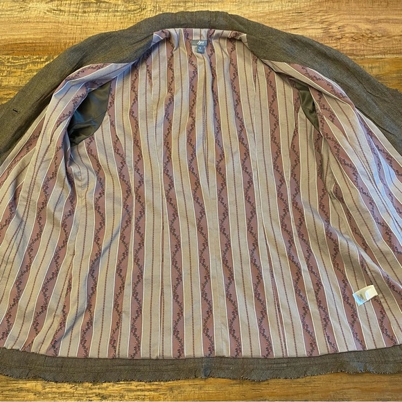 J. Jill Tweed Wool Blend Lined Pocket Blazer Size 16 Classic Neutral Office - Picture 10 of 11